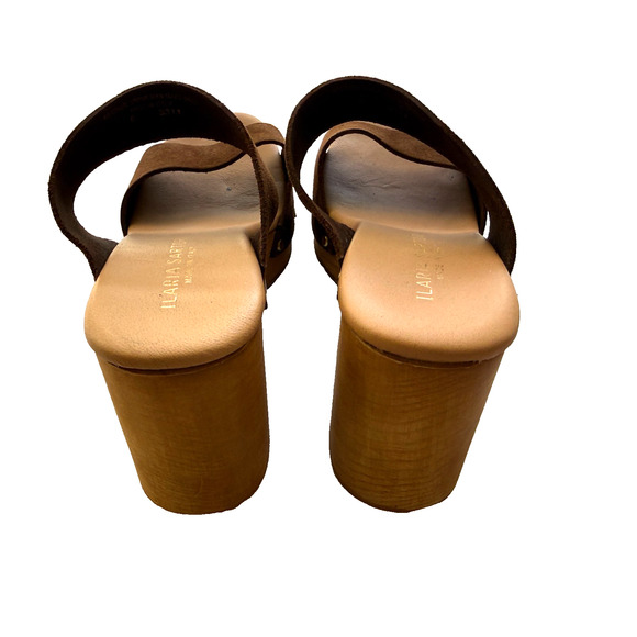 Ilaria Sartori Made in Italy Suede leather strappy Platform Sandals Size 8 - Picture 8 of 9